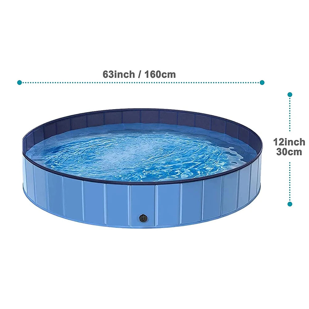 PETRAVELCN Foldable Dog Pool for Pets Bathing and Poolside Use