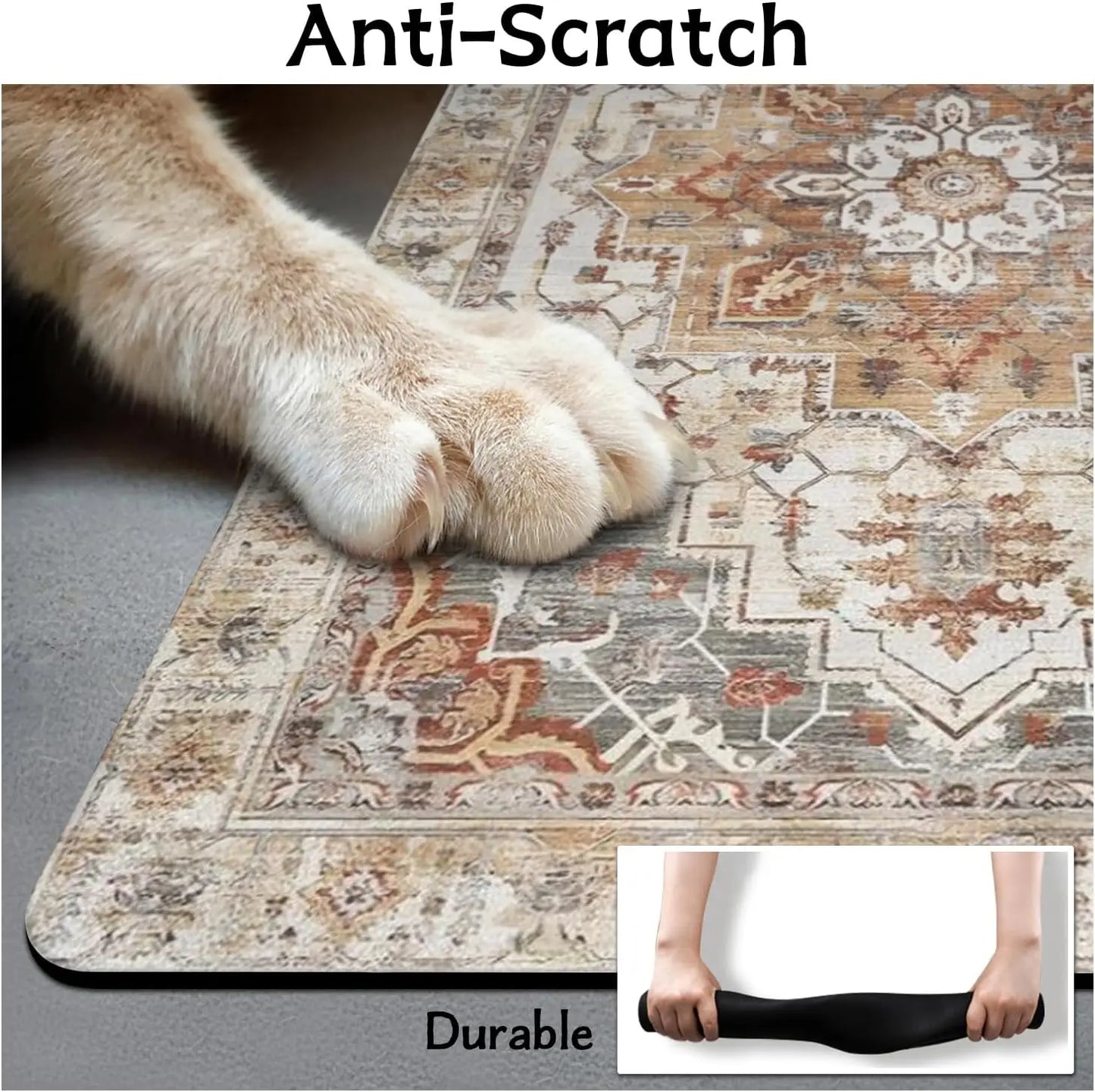 Absorbent Dog Food Mat For Floor Quick Dry Waterproof