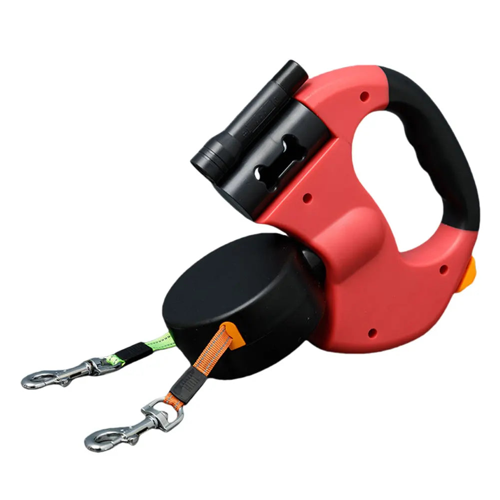 Alloet Double Headed LED Dog Leash With Traction Rope