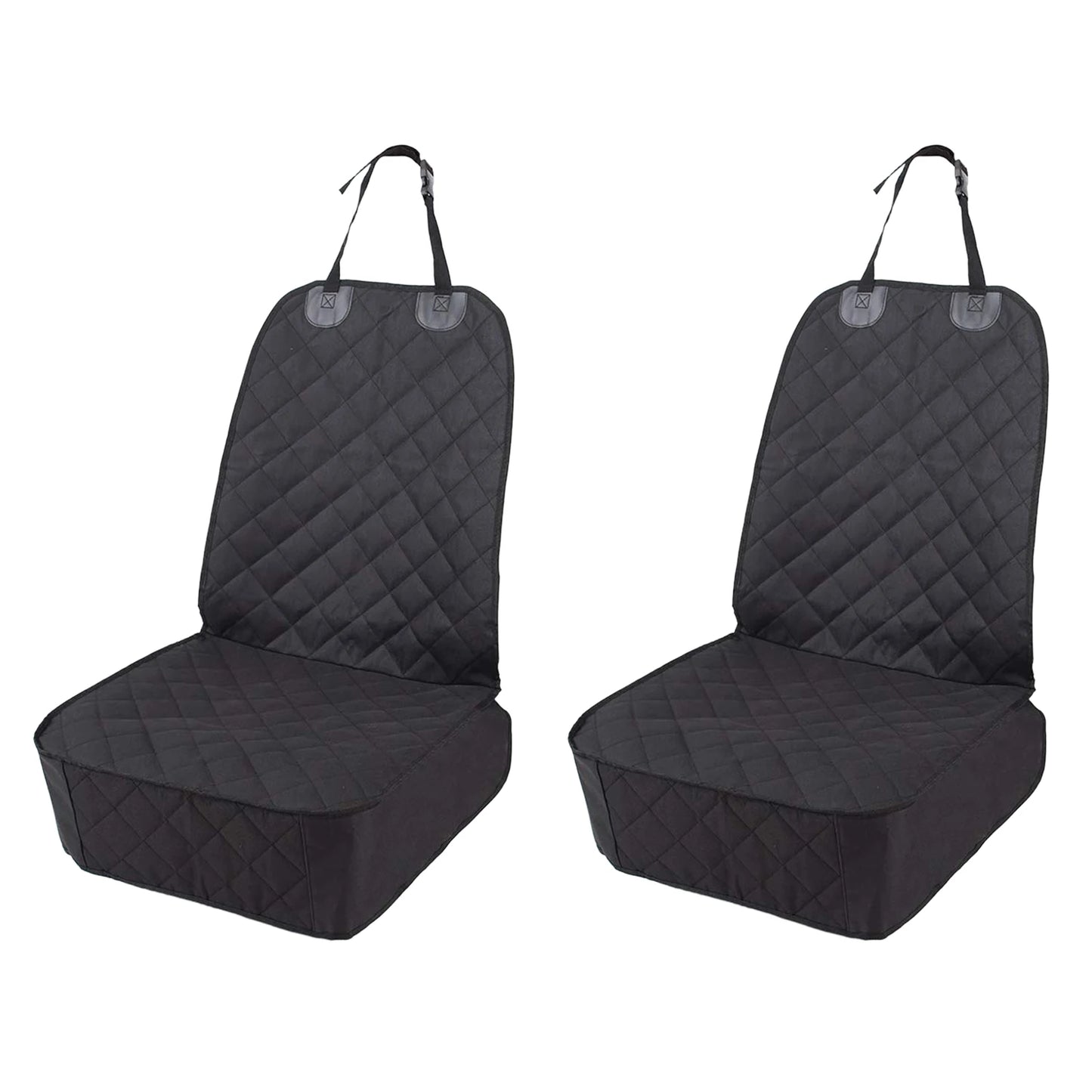 PETRAVEL 2 Piece Dog Car Front Seat Covers Waterproof Protector