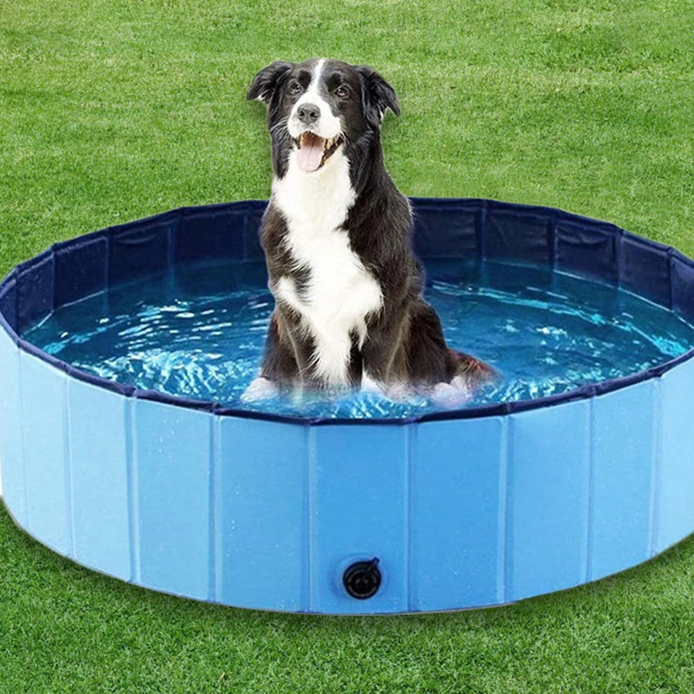 PETRAVELCN Foldable Dog Pool for Pets Bathing and Poolside Use