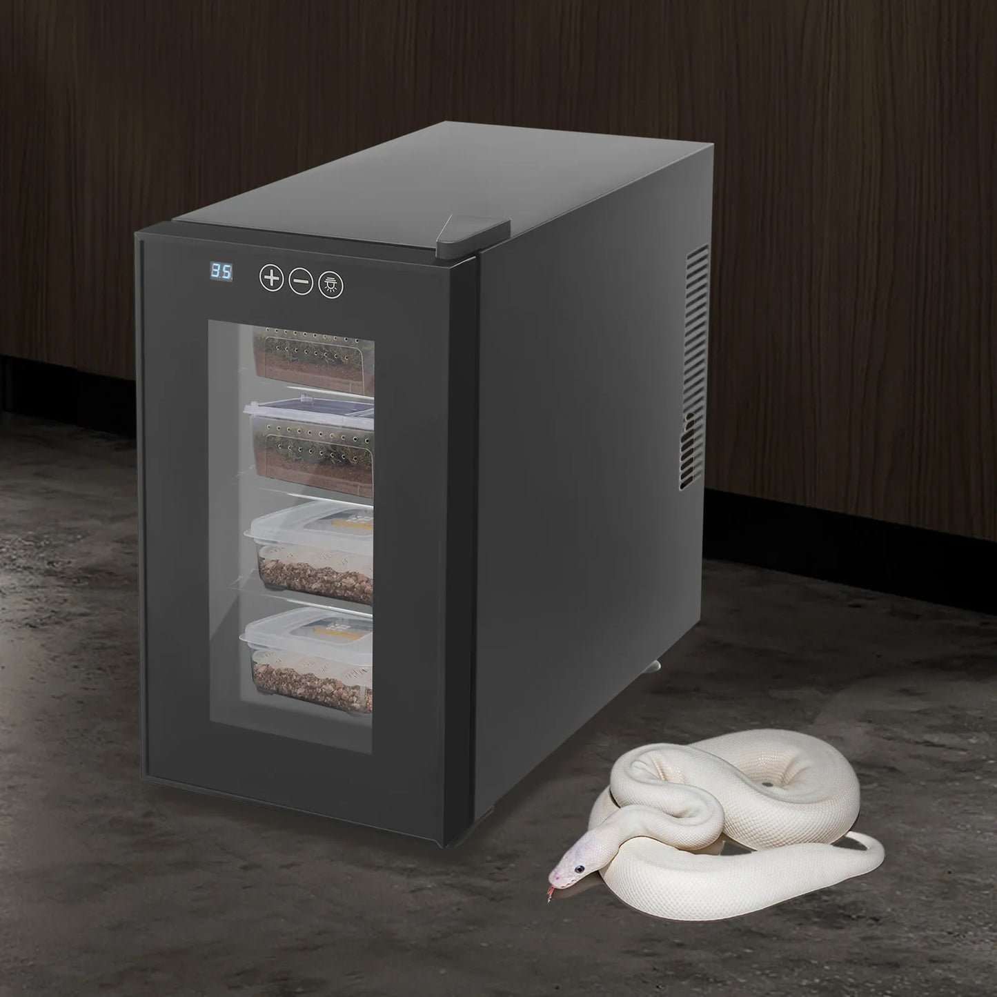 Reptile Incubator With Adjustable Temperature Humidity Control