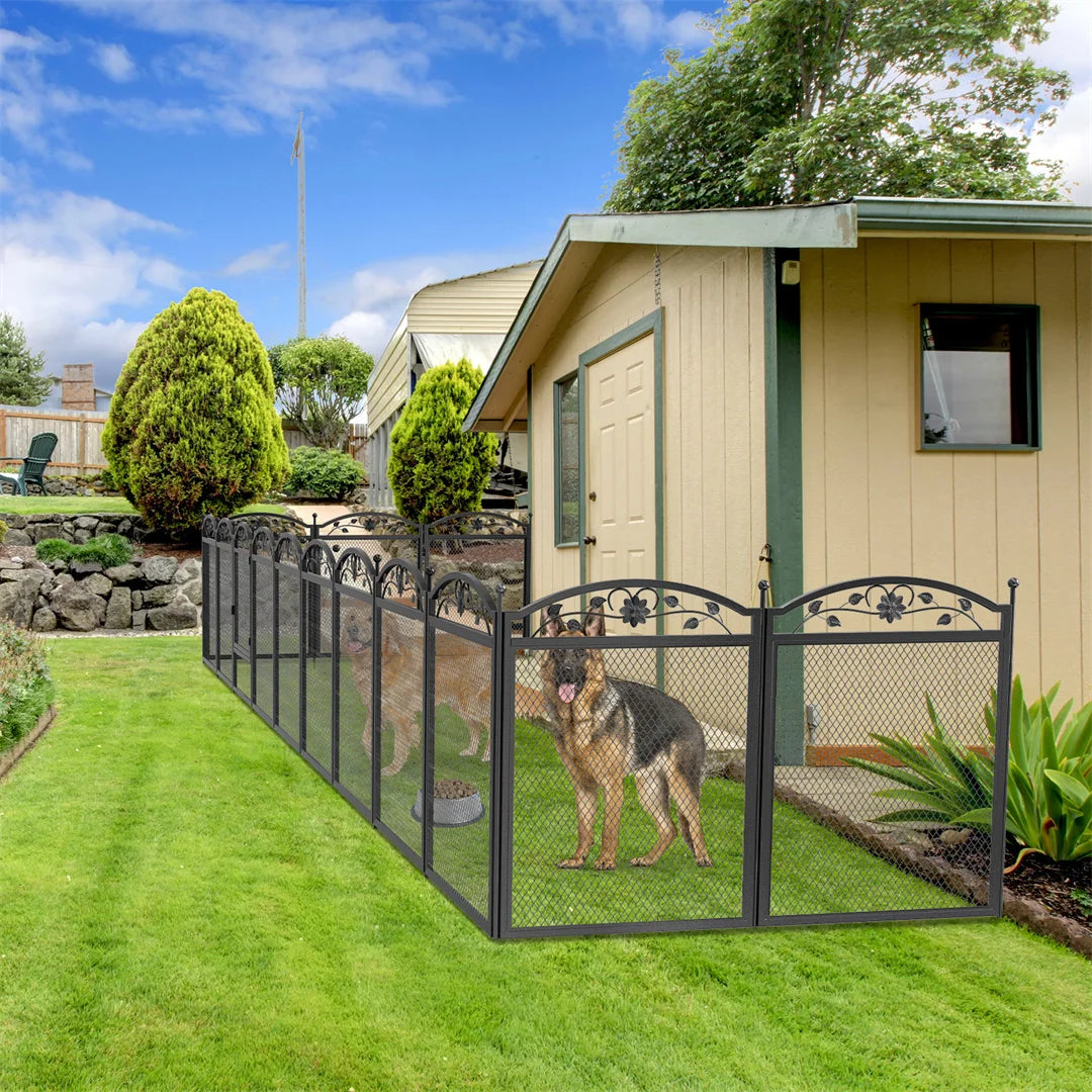 BINGOPAW 8 Panel DIY Heavy Duty Dog Playpen For Outdoor And Indoor Training