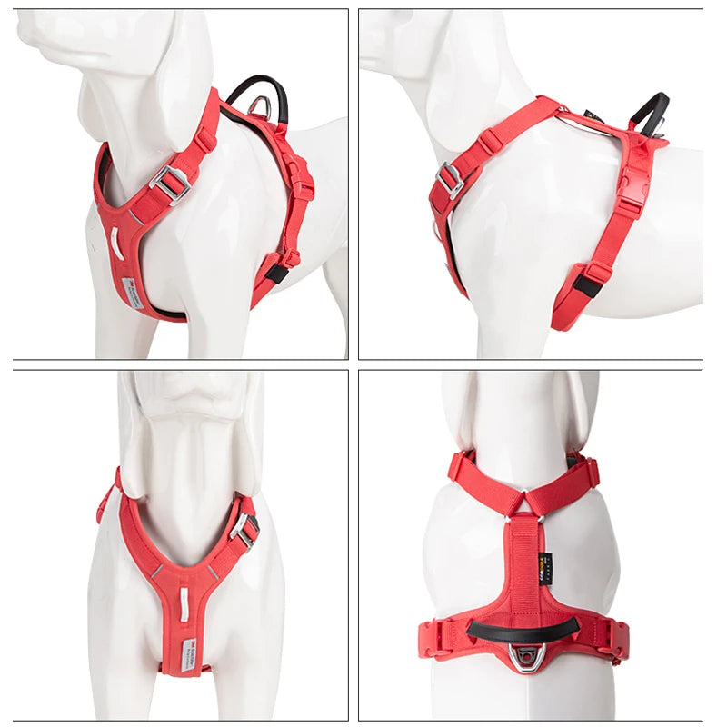 Small Combination Reflective No Pull Nylon Dog Harness