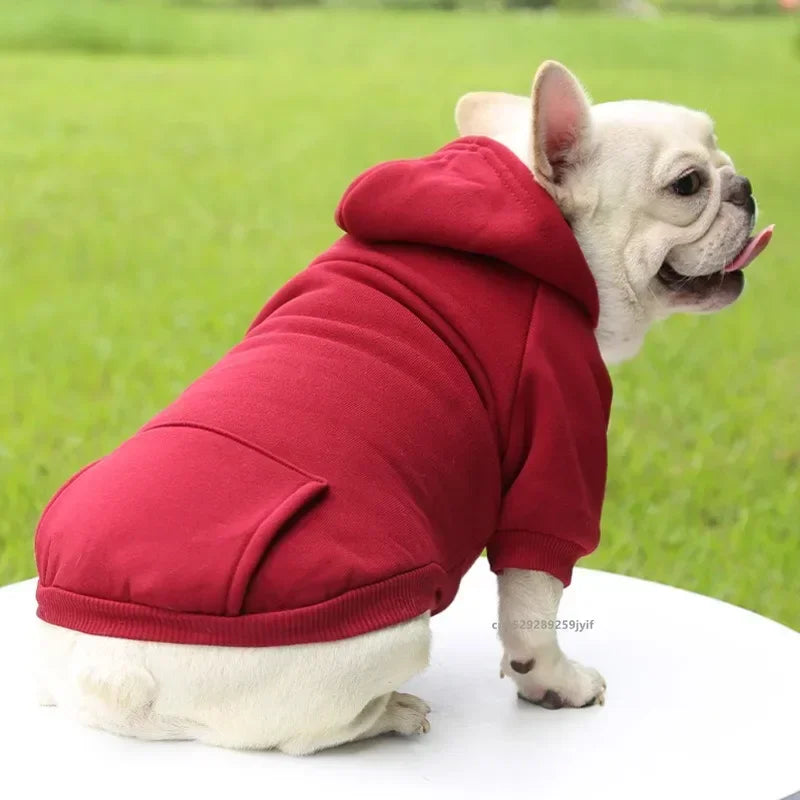Winter Hooded Dog Sweatshirt For Pets Warm Cozy Coat