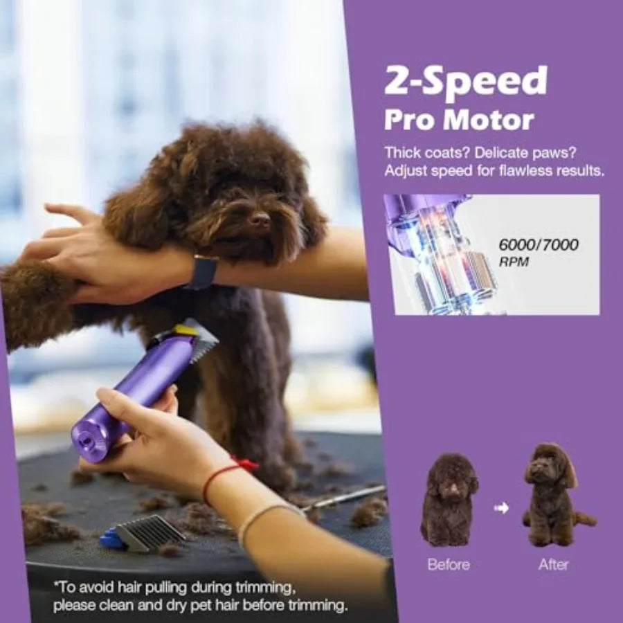 Professional Dog Grooming Clipper With Replacement 5in1 A5 Blade Kit