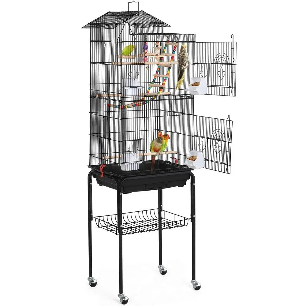 Roof Top Flight Bird Cage For Parakeets And Finches