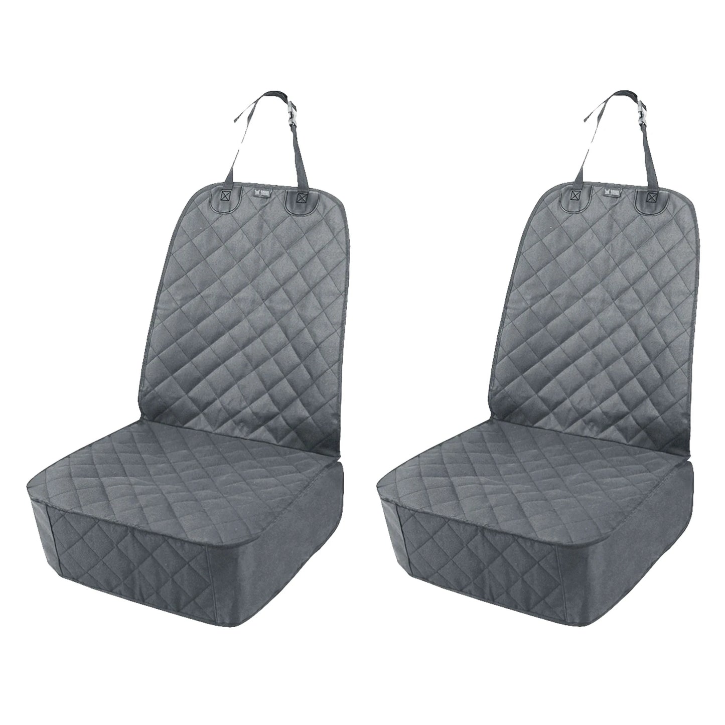 PETRAVEL 2 Piece Dog Car Front Seat Covers Waterproof Protector