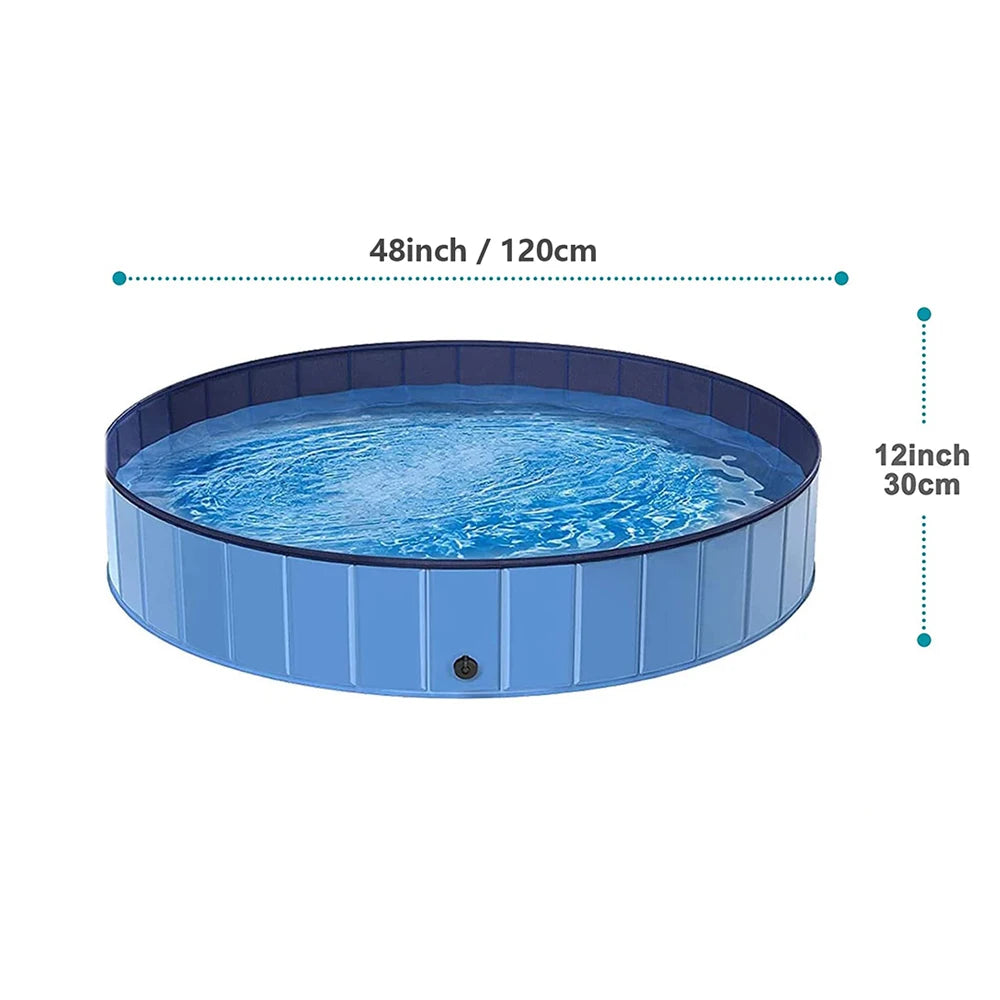 PETRAVELCN Foldable Dog Pool for Pets Bathing and Poolside Use