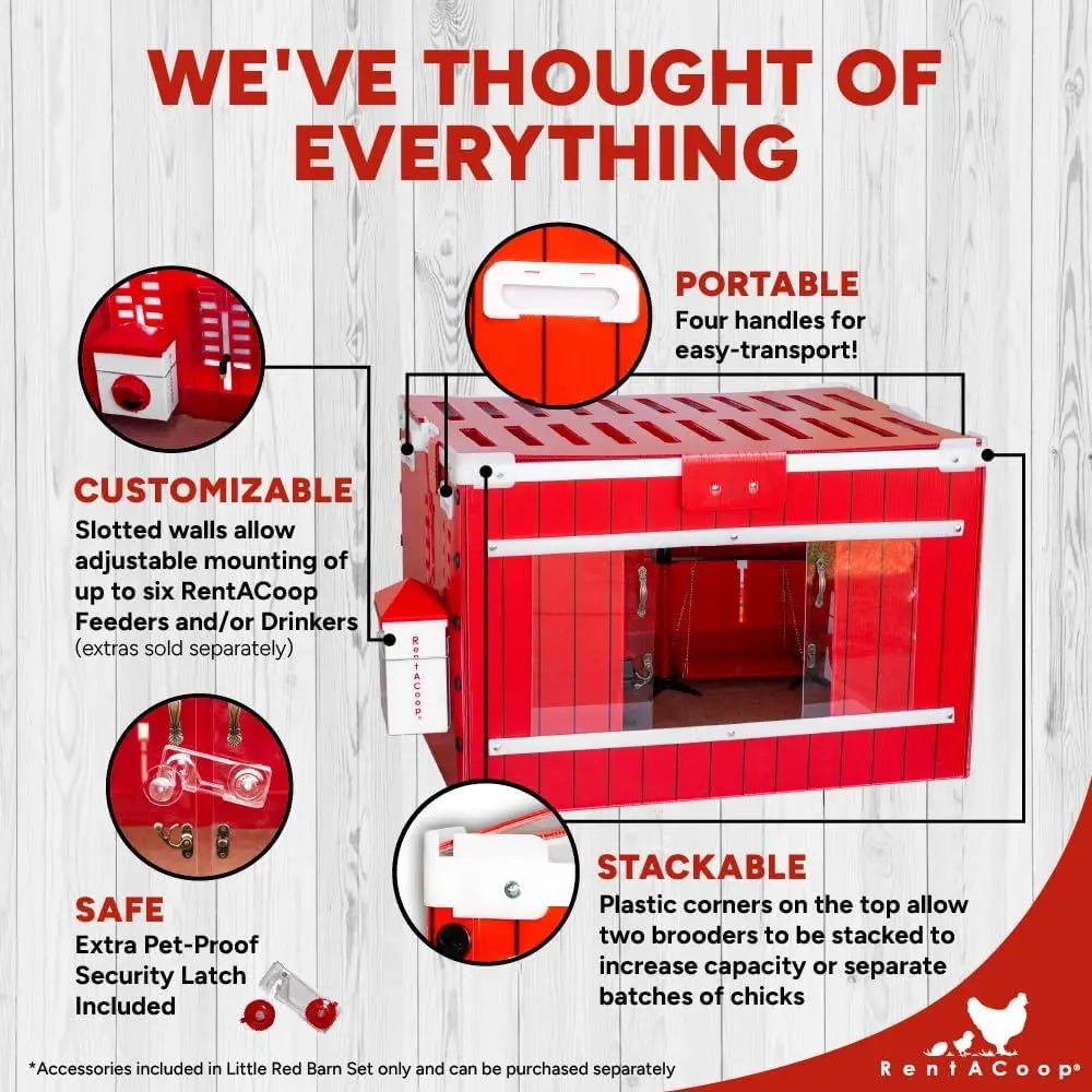 Foldable Chick Brooder With Easy Clean Liners For Indoor Use