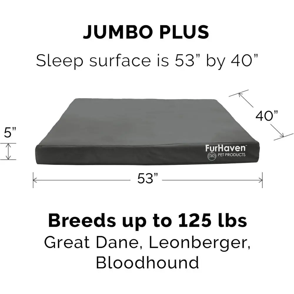 Water Resistant Orthopedic Dog Bed For Indoor Outdoor Logo Print