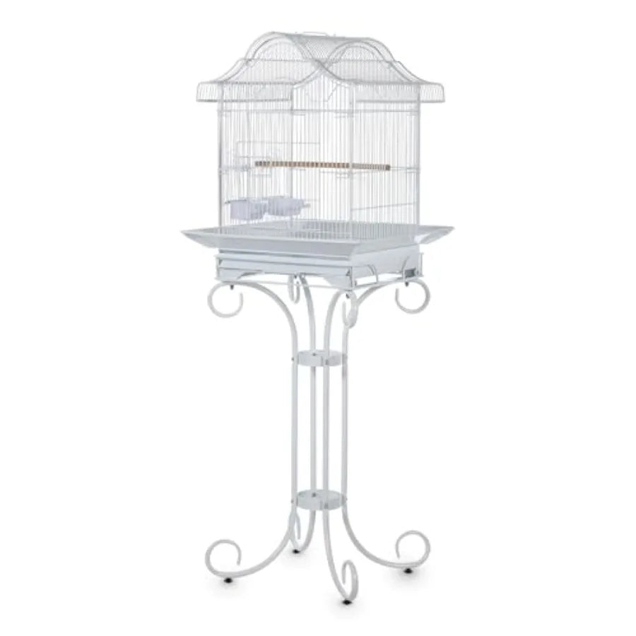 Decorative Iron Bird Cage With Stand For Parrots And Budgies