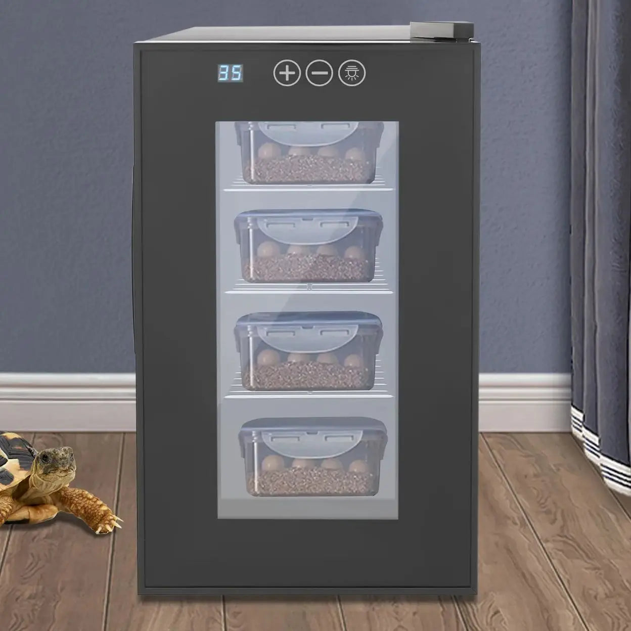 Reptile Incubator With Adjustable Temperature Humidity Control
