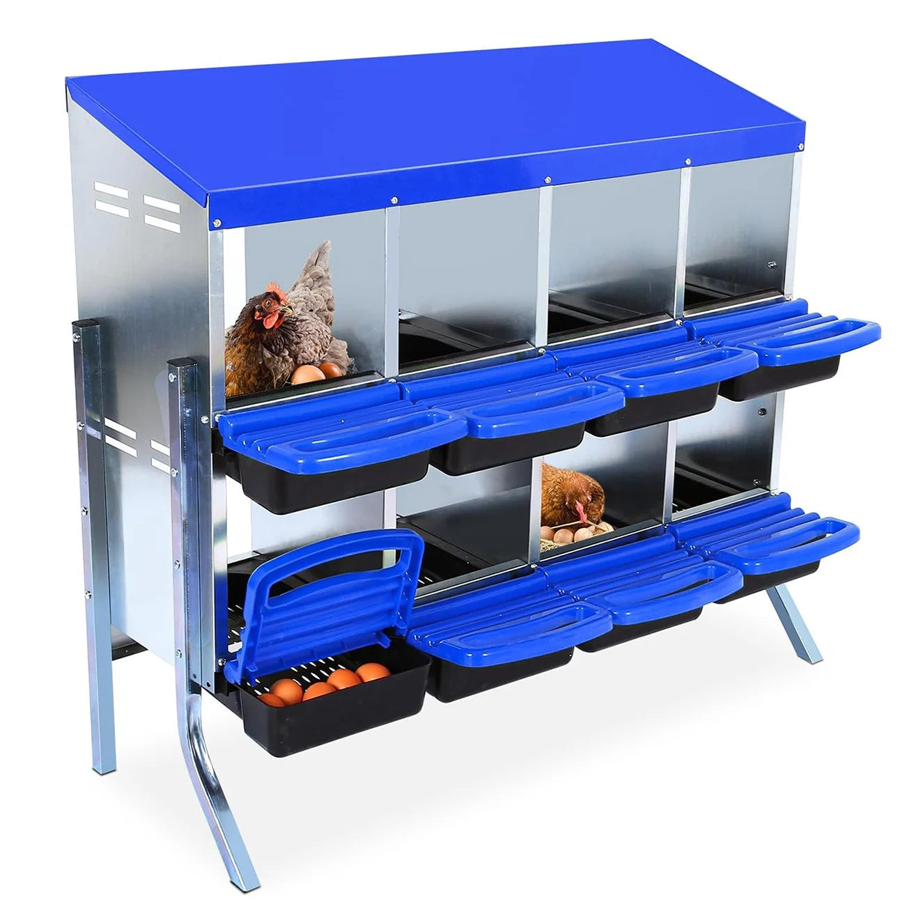 TWISTER.CK Chicken Nesting Box Roll Away Design For Egg Collection