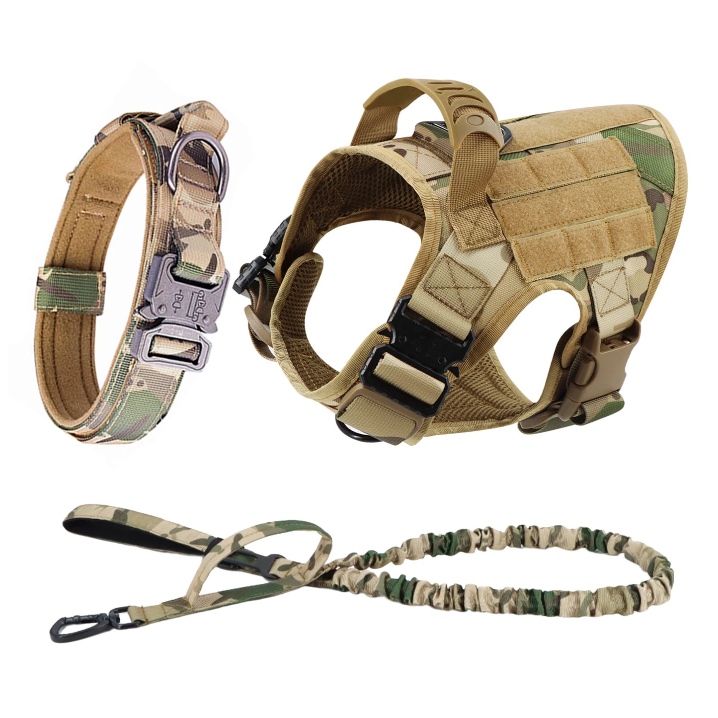 Dog Harness And Leash Set For German Shepherd And Malinois