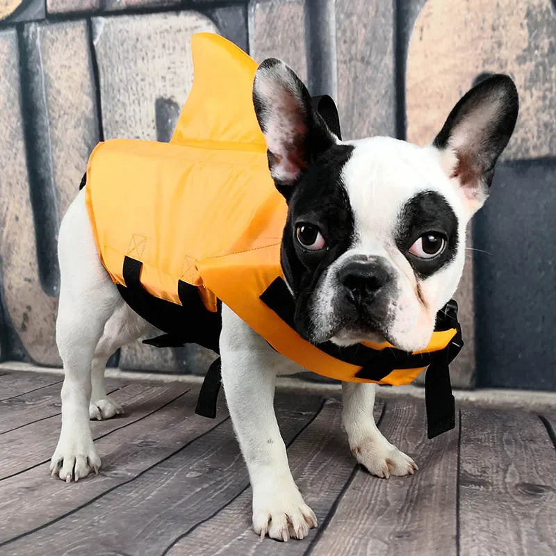Dog Life Vest Adjustable Buoyancy Swimming Jacket For Pets