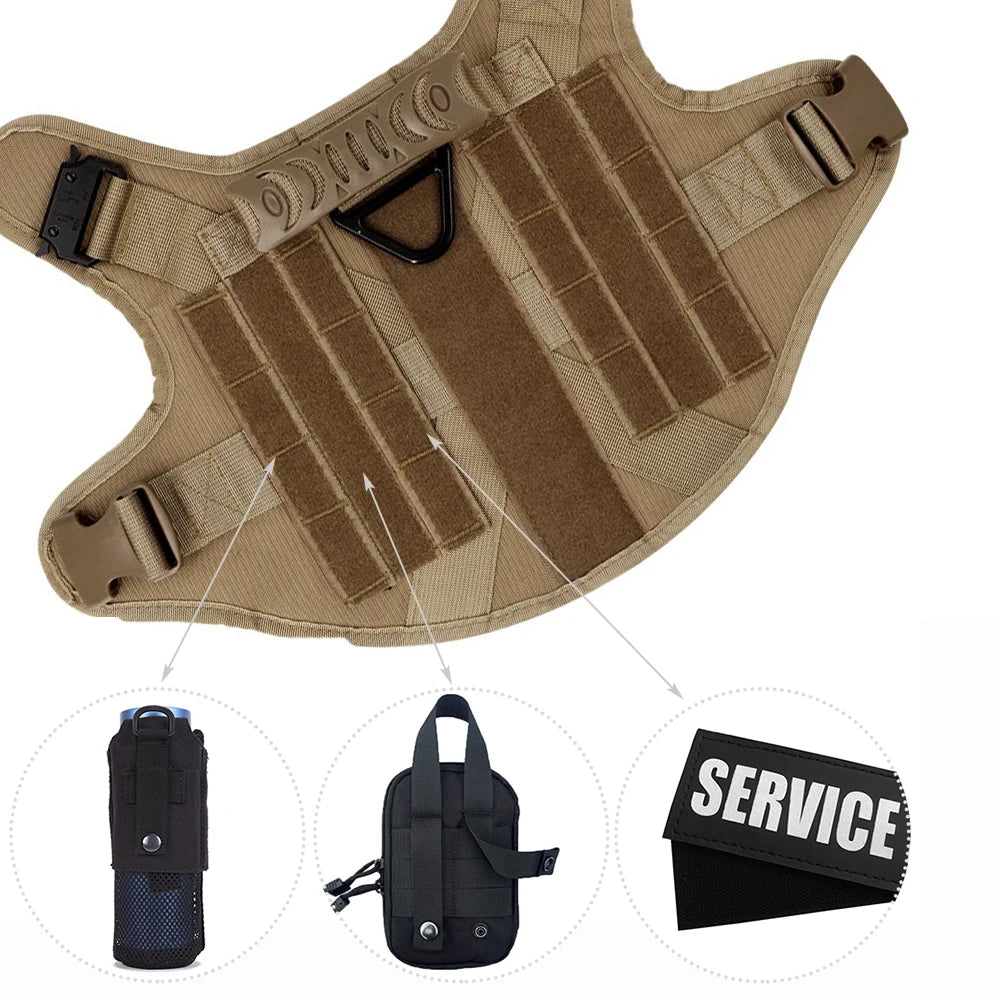 Dog Harness And Leash Set For German Shepherd And Malinois