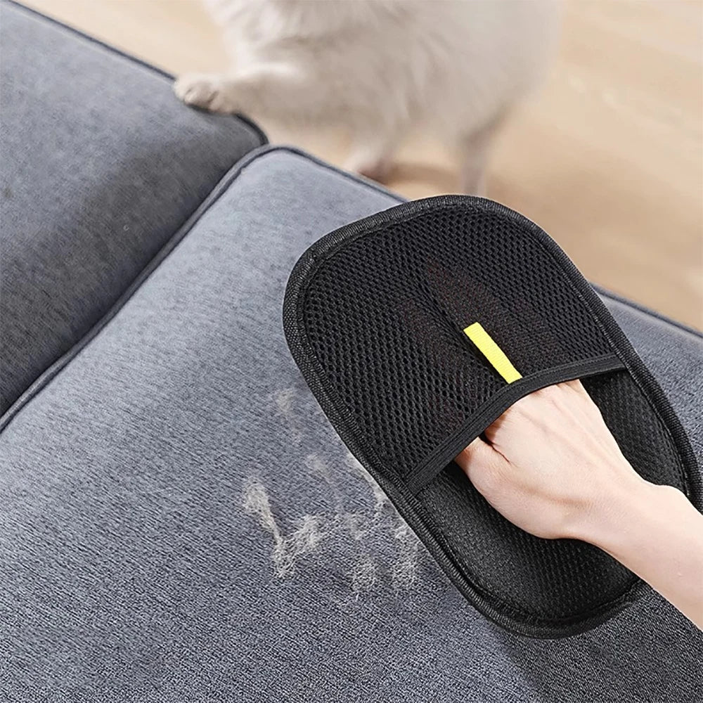 NONECN Double Sided Pet Hair Removal Gloves Dogs Cats Furniture
