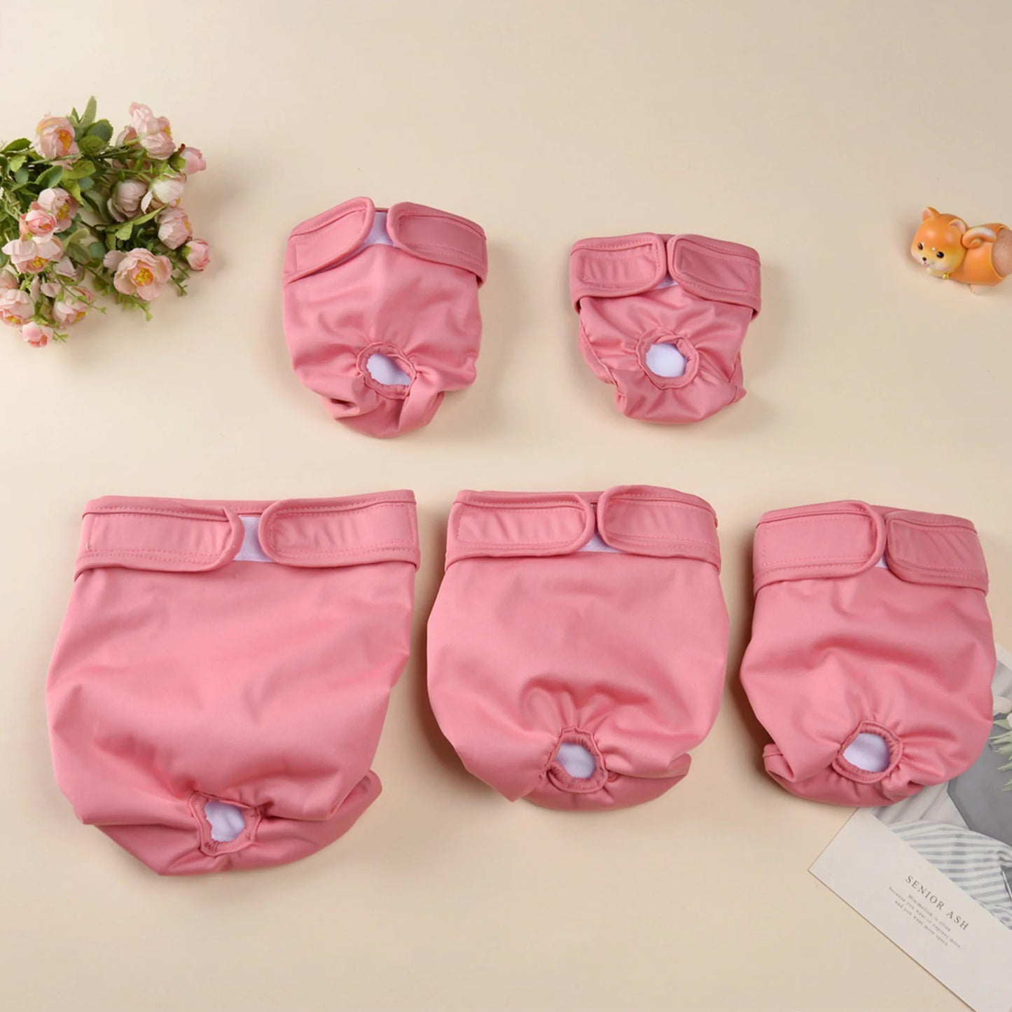 Reusable Female Dog Diapers for Small Medium Dogs and Cats