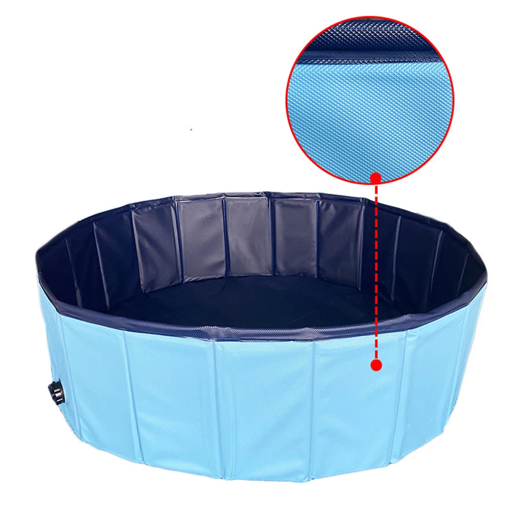 PETRAVELCN Foldable Dog Pool for Pets Bathing and Poolside Use