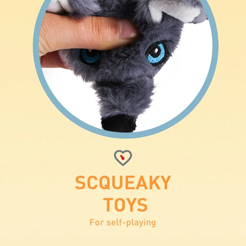 Soft Plush Dog Chew Toy Squeaker Interactive Pet Toy