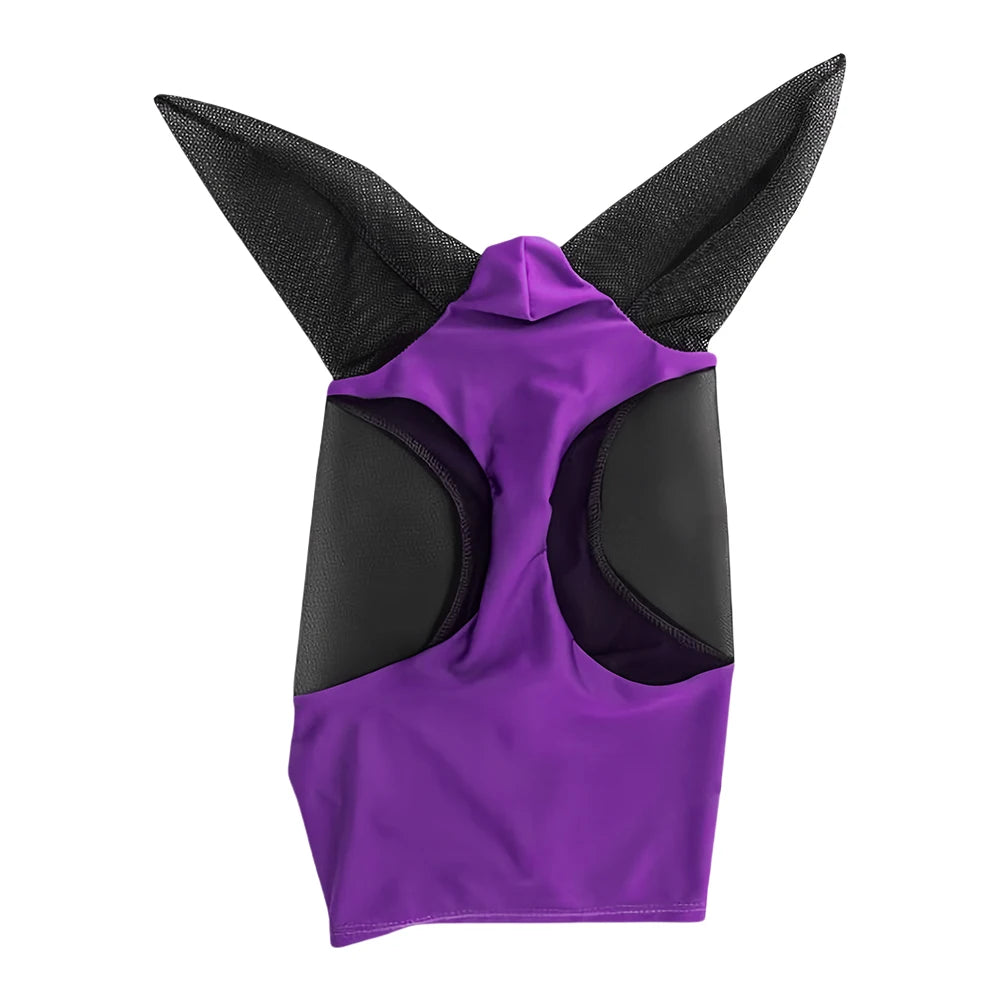 Anti Fly Stretchy Knitted Mesh Mask For Horse Ears Equestrian