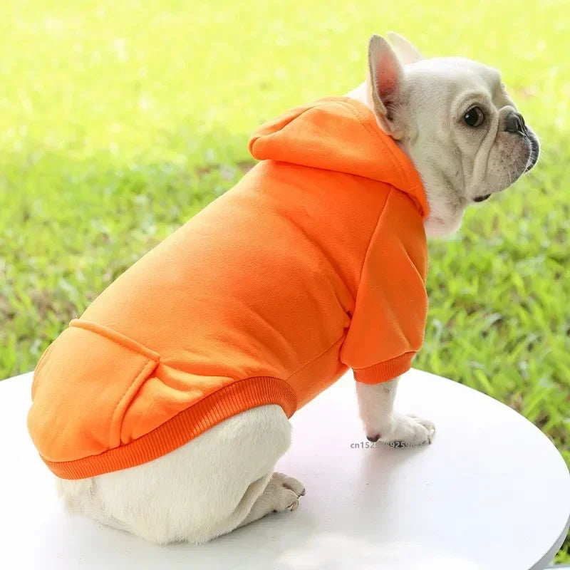 Winter Hooded Dog Sweatshirt For Pets Warm Cozy Coat