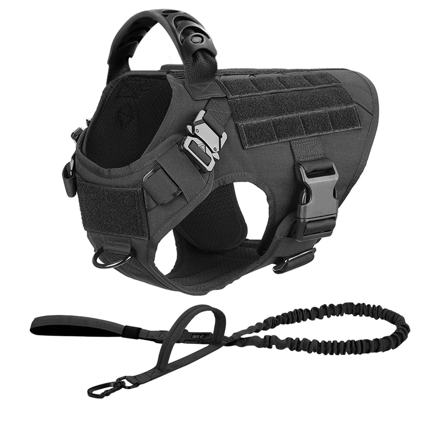 Dog Harness And Leash Set For German Shepherd And Malinois