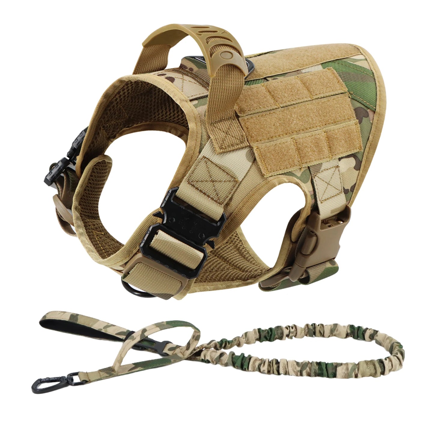 Dog Harness And Leash Set For German Shepherd And Malinois