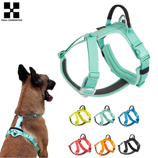 Small Combination Reflective No Pull Nylon Dog Harness