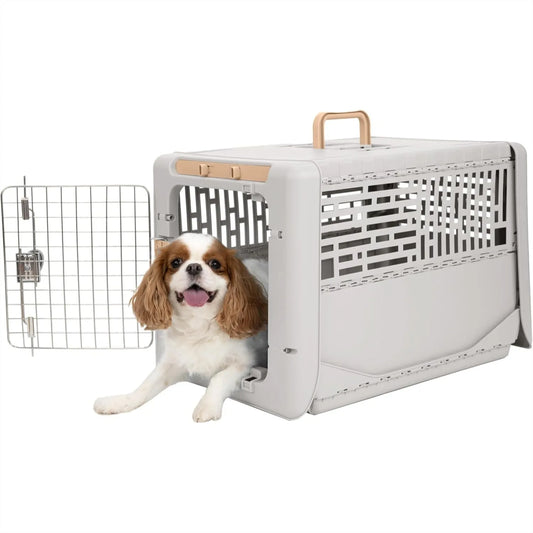 Collapsible Hard Sided Pet Travel Carrier For Dogs And Cats