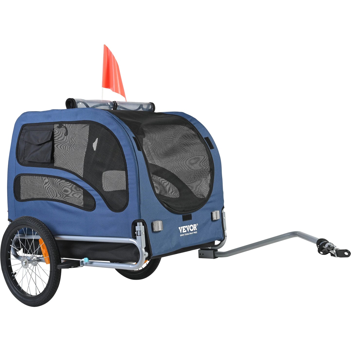 Universal Pet Bicycle Trailer Carrier For Dogs Travel With Reflectors