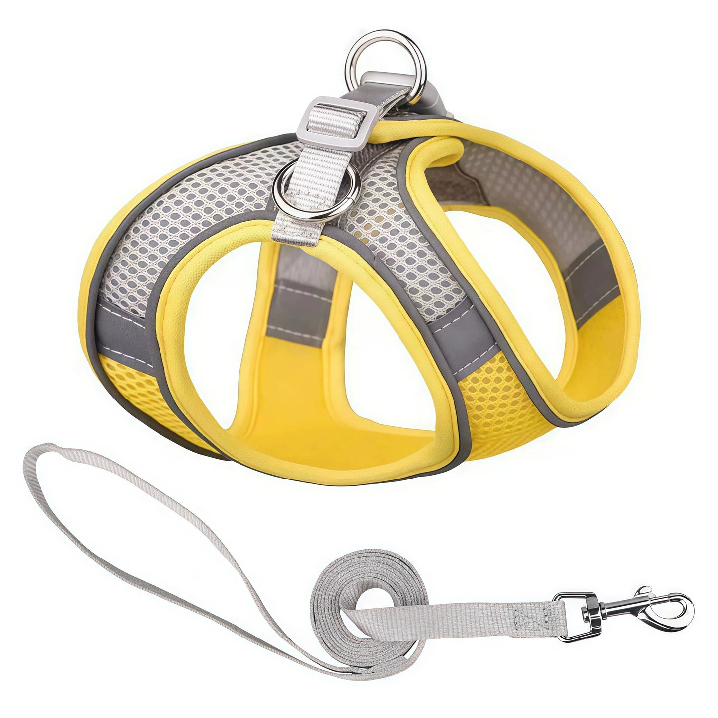 Dog Harness And Leash Set Reflective Adjustable Small Medium Dogs