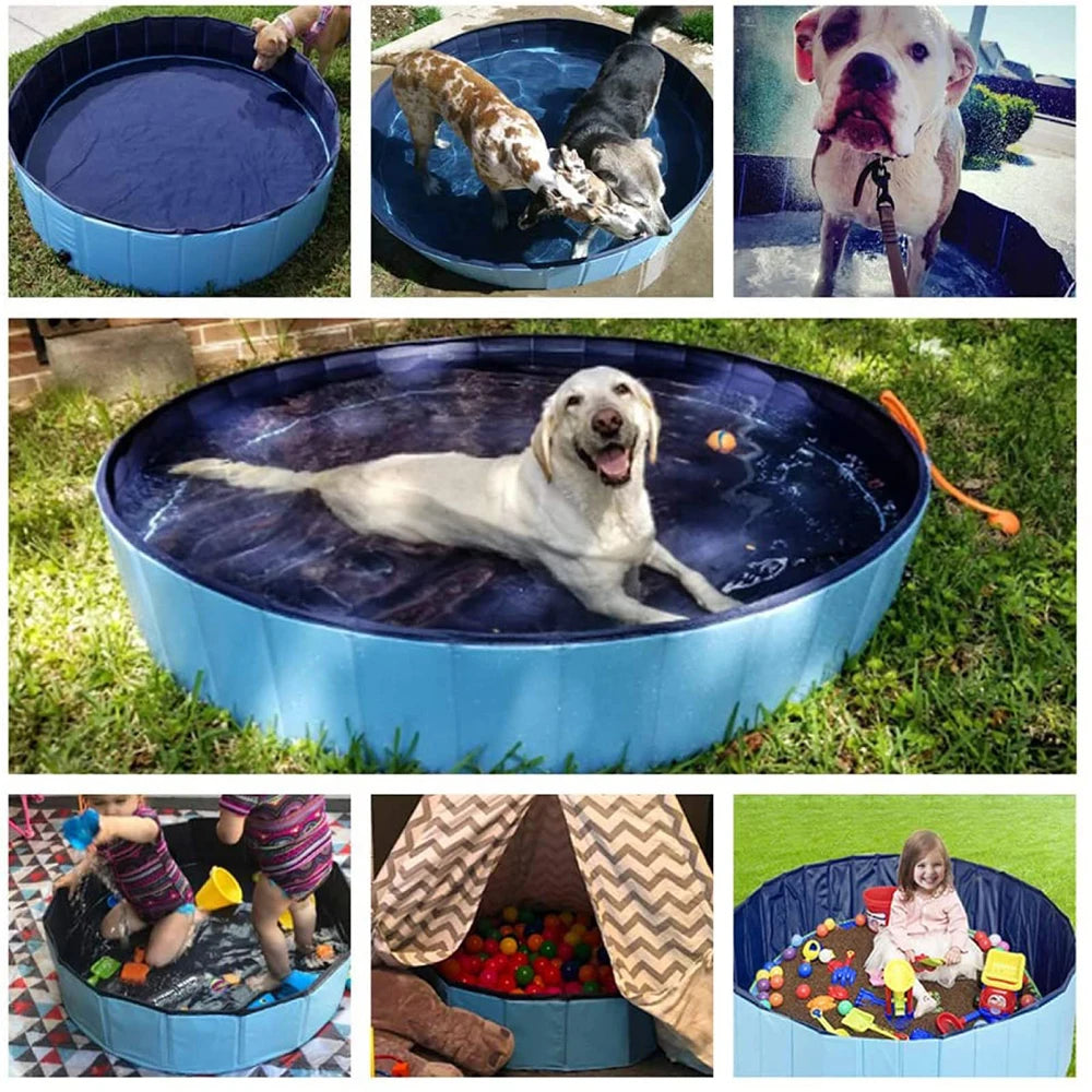 PETRAVELCN Foldable Dog Pool for Pets Bathing and Poolside Use