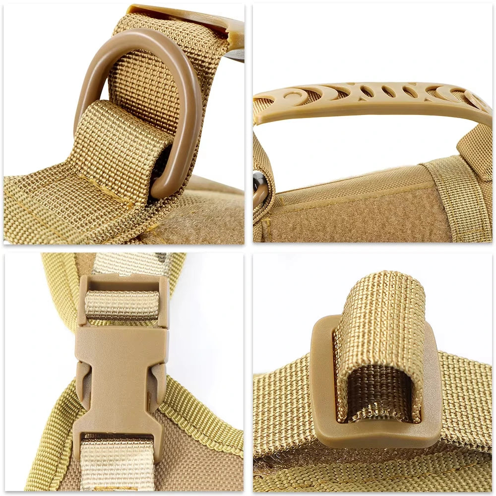 Cat Tactical Harness Durable Escape Proof Breathable Mesh Top Handle