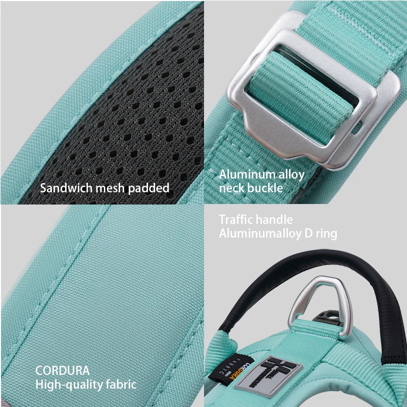 Small Combination Reflective No Pull Nylon Dog Harness