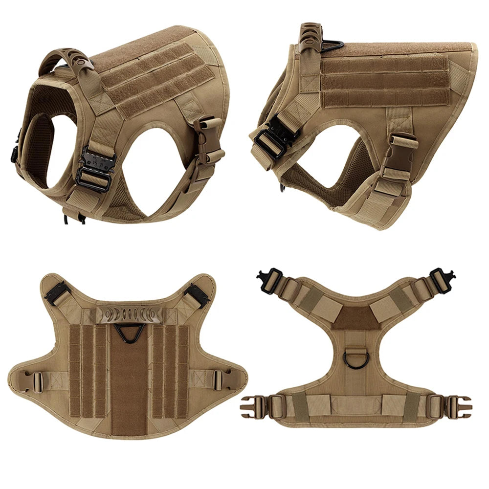 Dog Harness And Leash Set For German Shepherd And Malinois