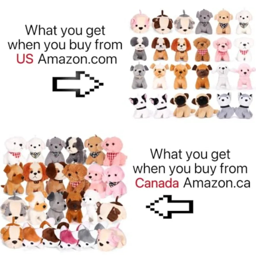 Adopt A Puppy Plush Dog Easter Party Favors Bulk Pack