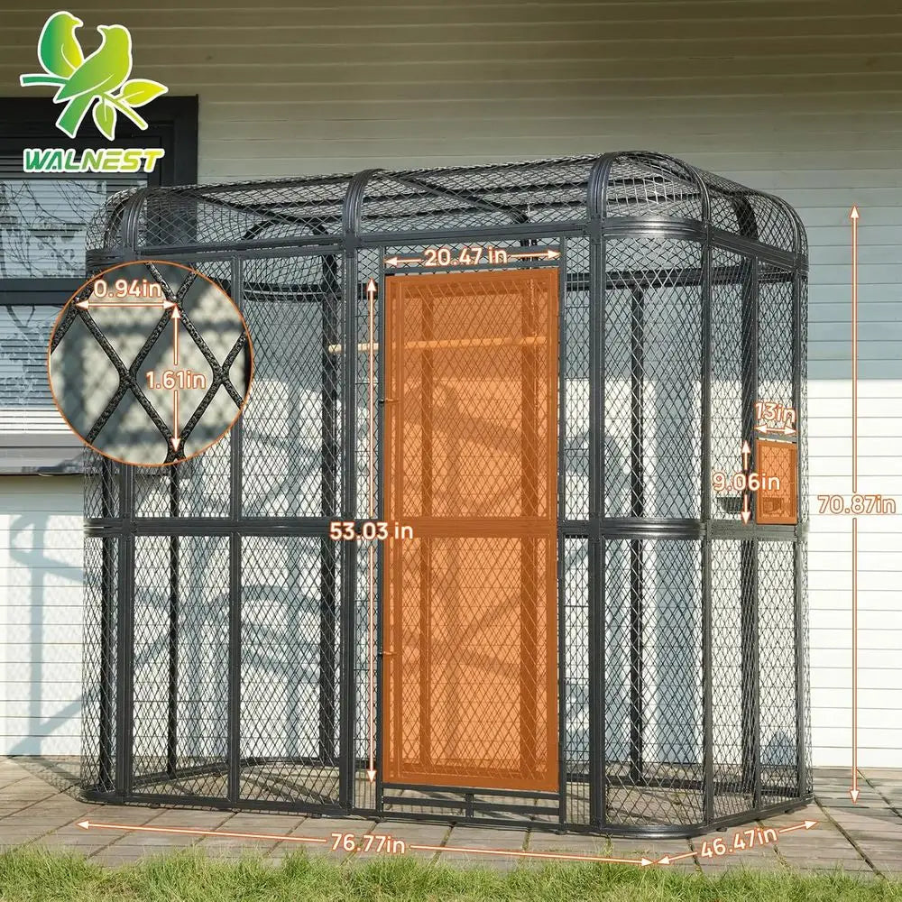 UKMJ Heavy Duty Bird Cage Walk In Aviary For Parrots