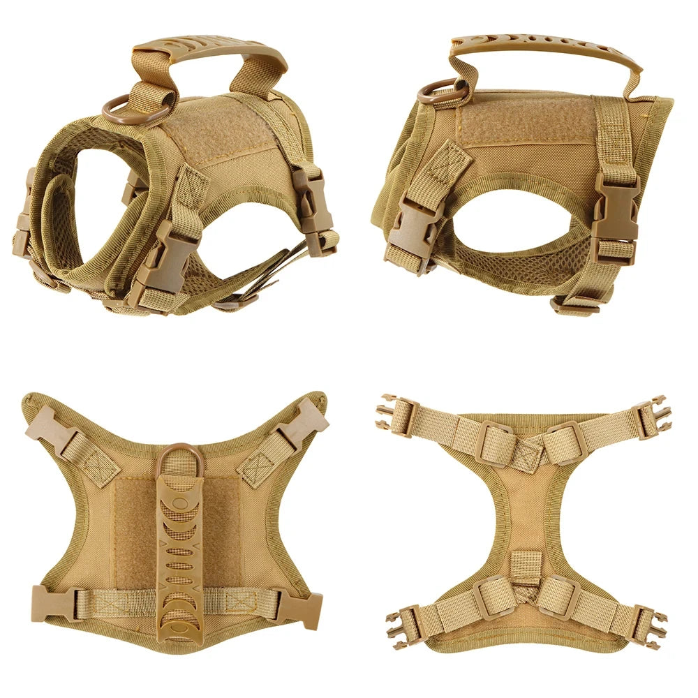 Cat Tactical Harness Durable Escape Proof Breathable Mesh Top Handle