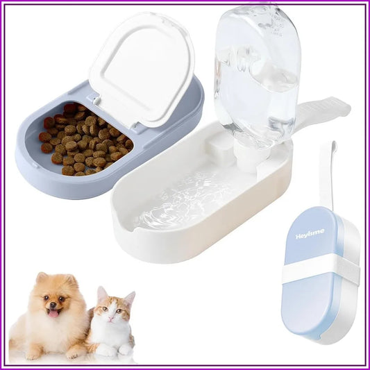 Dog Bowl and Water Bottle 2In1 for Travel and Hiking