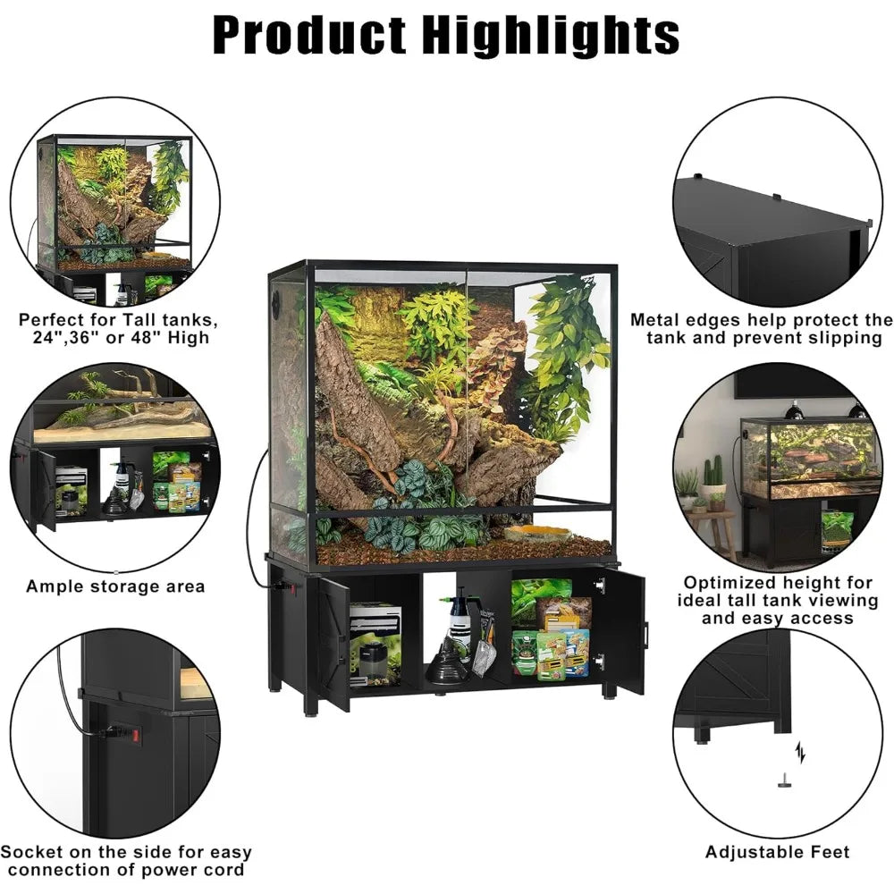 P P Reptile Tank Stand For Tall And Stacked Terrariums