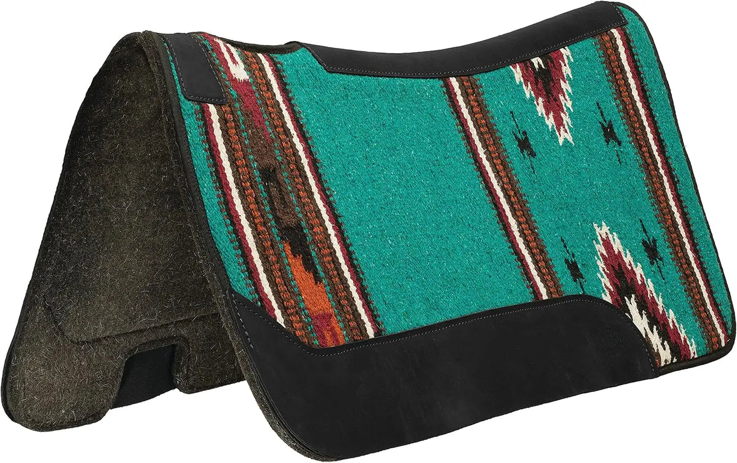 Contoured Wool Blend Felt Horse Saddle Pad For Shock Absorption