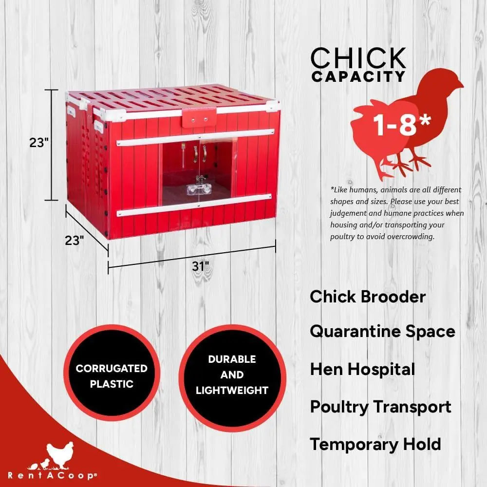Foldable Chick Brooder With Easy Clean Liners For Indoor Use
