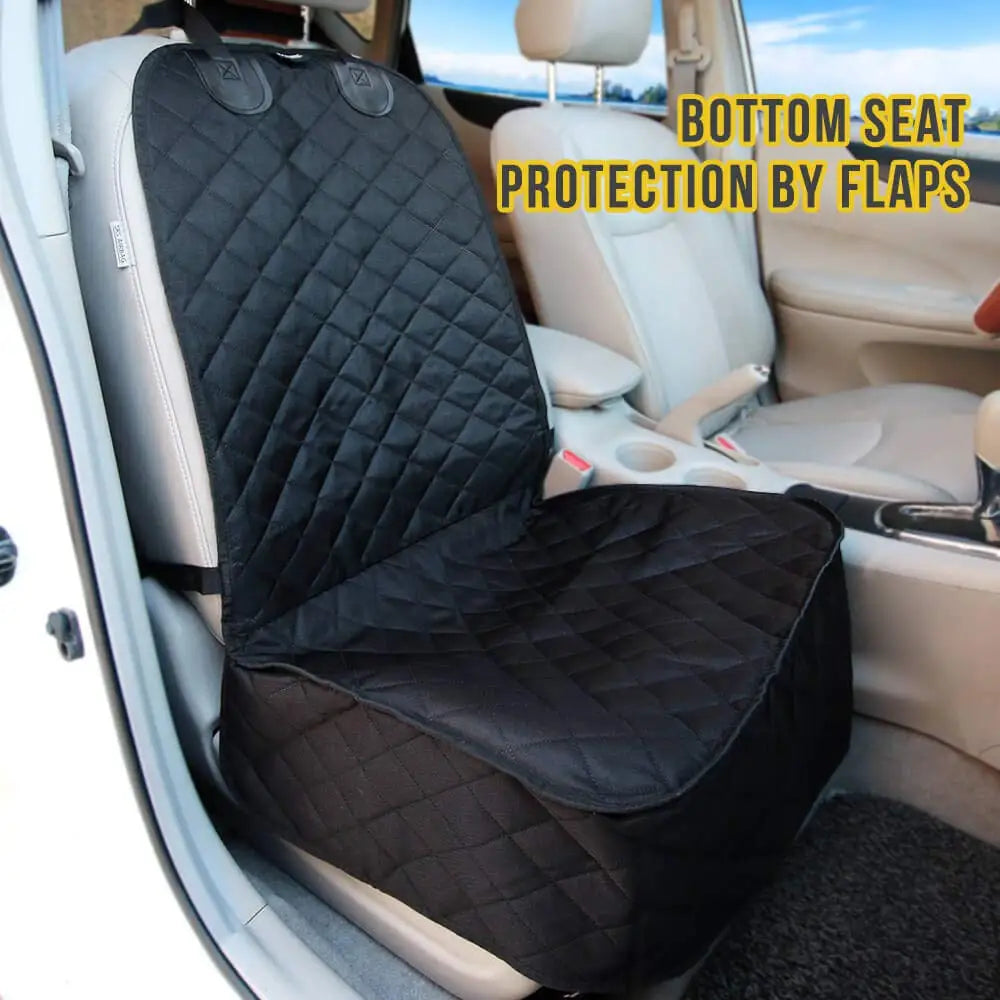 PETRAVEL 2 Piece Dog Car Front Seat Covers Waterproof Protector