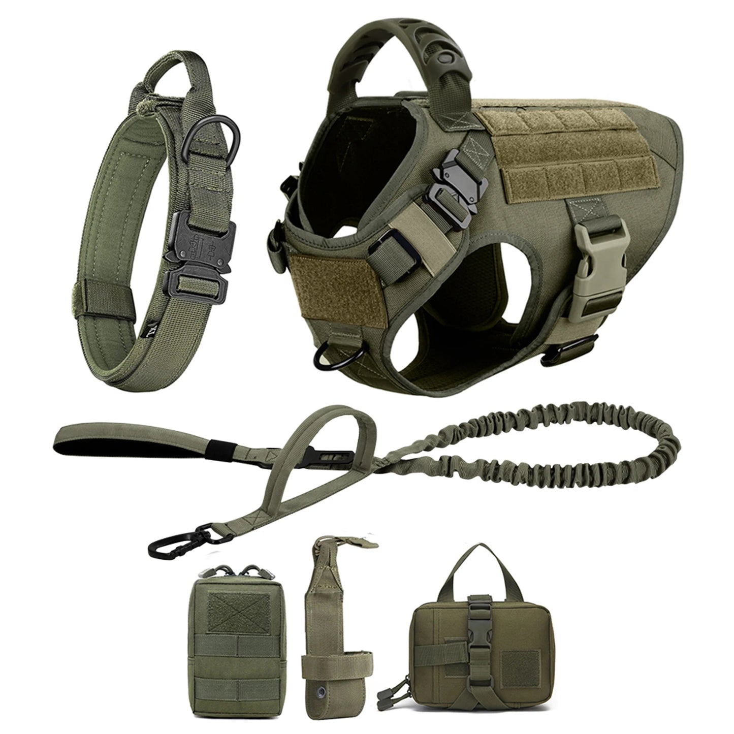 Dog Harness And Leash Set For German Shepherd And Malinois