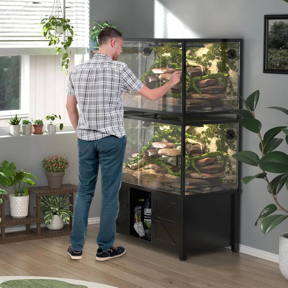 P P Reptile Tank Stand For Tall And Stacked Terrariums