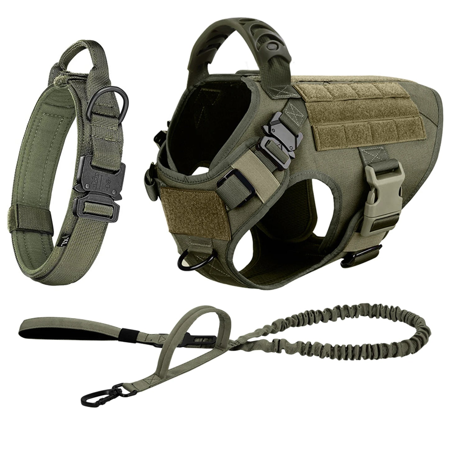 Dog Harness And Leash Set For German Shepherd And Malinois