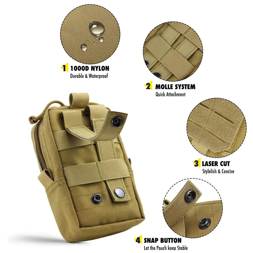 PETRAVEL Dog Tactical Molle Bag Set for Harness Training