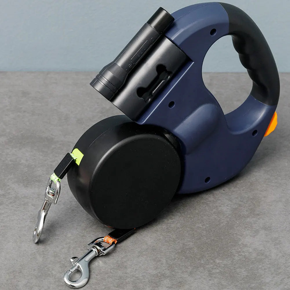 Alloet Double Headed LED Dog Leash With Traction Rope